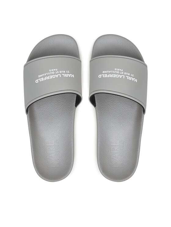 KARL LAGERFELD KARL LAGERFELD Šľapky KL70008A Sivá