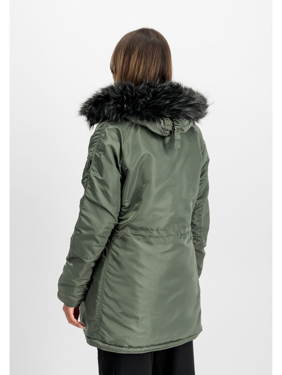 Alpha Industries Alpha Industries Kurtka zimowa N-3B VF 59 Winter Jacket Women Zielony Slim Fit