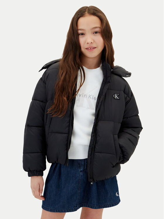 Calvin Klein Geacă de iarnă LVCKTJM02G Negru Regular Fit