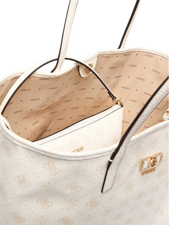 Guess Guess Τσάντα Emelie Logo HWGP99 28240 Κρεμ