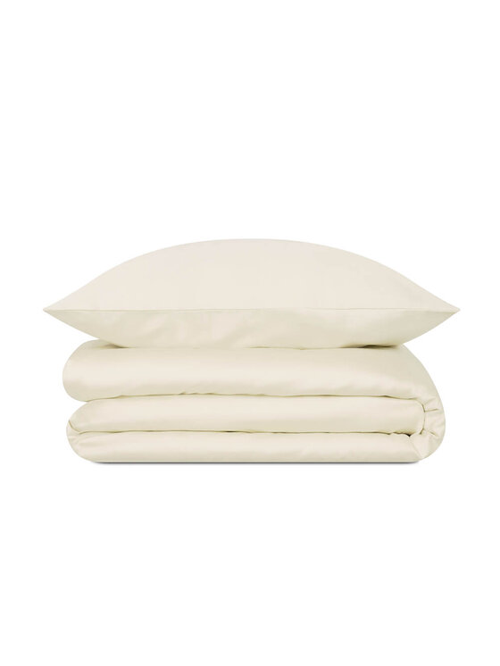 White pocket White pocket Komplet pościeli pościel gładka Écru
