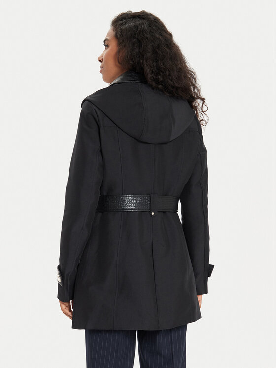 Morgan Morgan Trench 242-GZIMA Negru Slim Fit