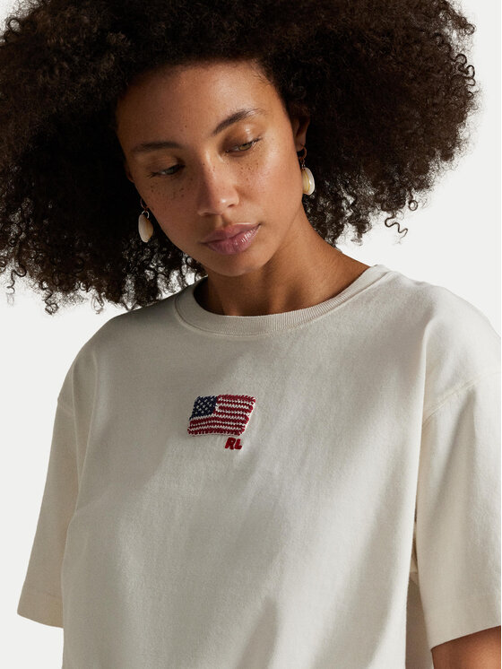 Polo Ralph Lauren Polo Ralph Lauren T-shirt 211973129001 Bijela Relaxed Fit