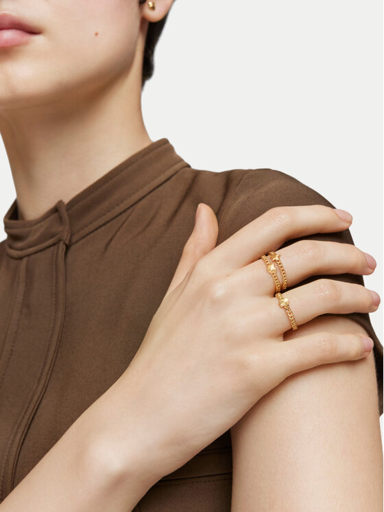 TOUS TOUS Prsten Bold Motif 1004106912 Zlatna