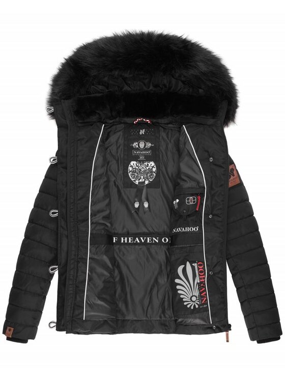 Navahoo Navahoo Kurtka zimowa Wisteriaa Czarny Casual Fit