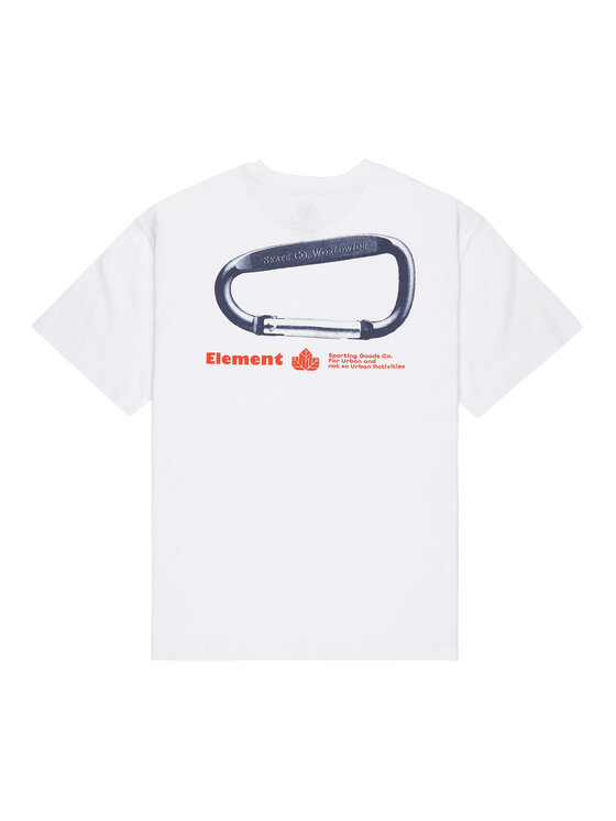 Element Element Tricou Sporting ELYZT00569 Alb Relaxed Fit