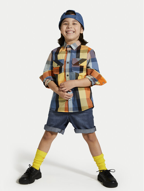 Coccodrillo Coccodrillo Pantaloni scurți de blugi WC4123201DWK Albastru Regular Fit