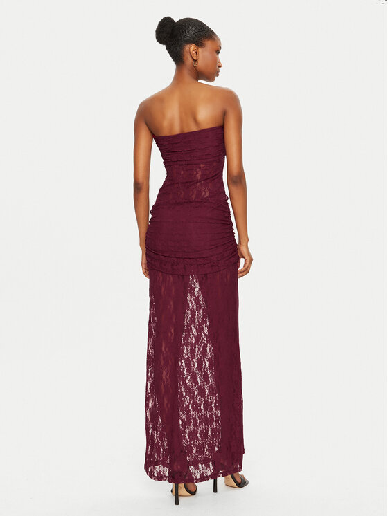 ROTATE ROTATE Cocktail obleka 1132702197 Bordo rdeča Slim Fit