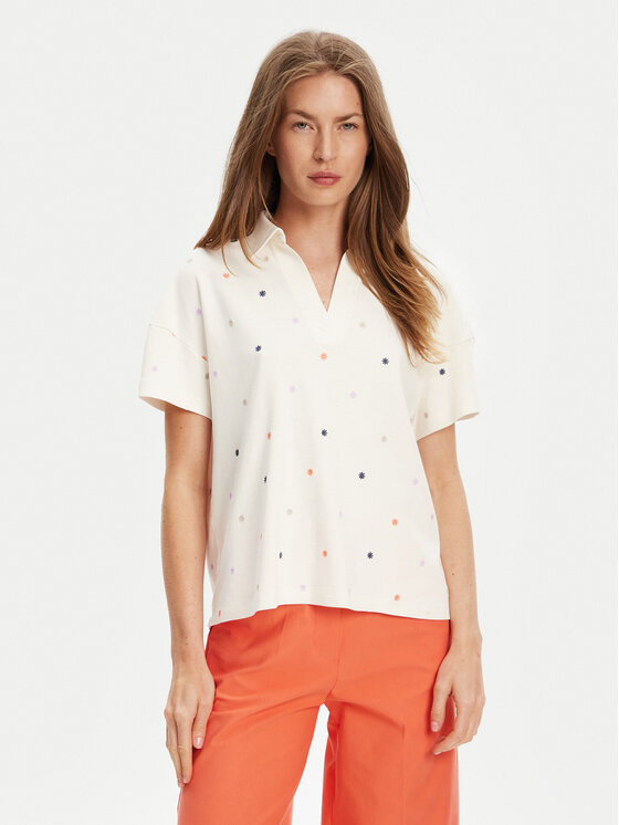 United Colors Of Benetton United Colors Of Benetton Polokošile 36QJD300X Béžová Regular Fit