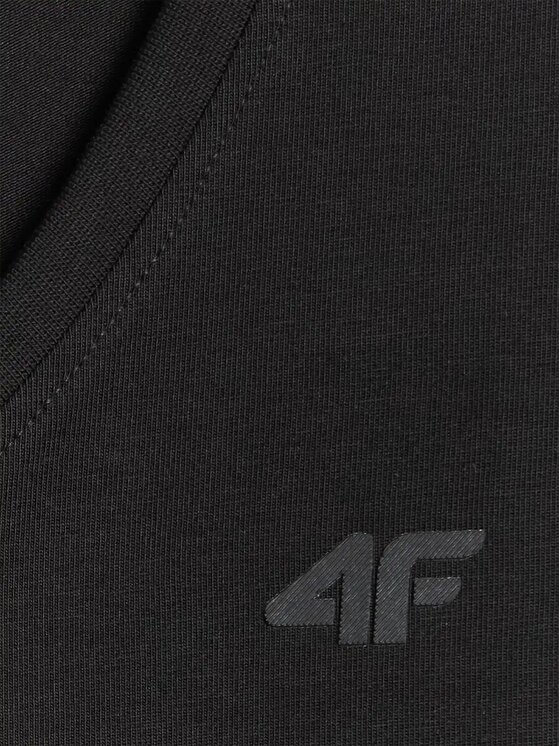 4F 4F T-shirt 4FWMM00TTSHF3307-20S Nero Authentic Slim Fit