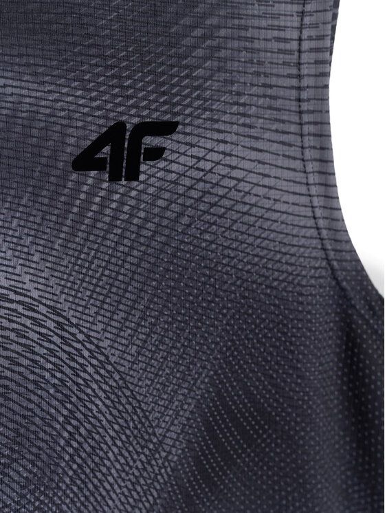 4F 4F Tank top CORE SYSTEM Czarny Regular Fit