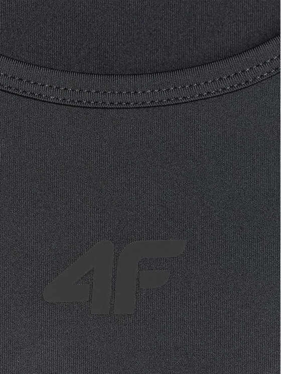 4F 4F Top MULTI ACTIVE Czarny Slim Fit