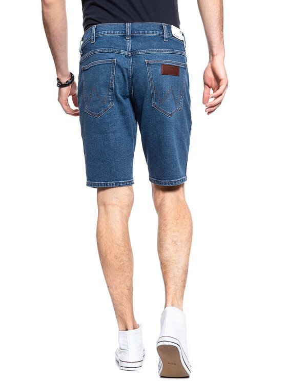 Wrangler Wrangler Pantaloncini di jeans 5 POCKET SHORT Blu Regular Fit