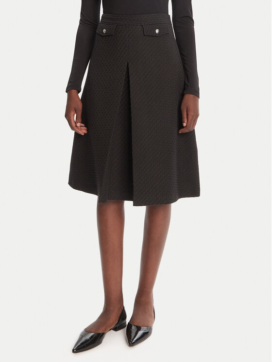 HUGO HUGO Midi sukně Raferi 50542629 982 Černá Regular Fit