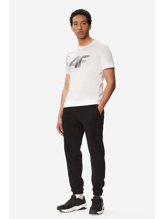 4F 4F T-Shirt 4FWMM00TTSHM2257-10S Biały Regular Fit