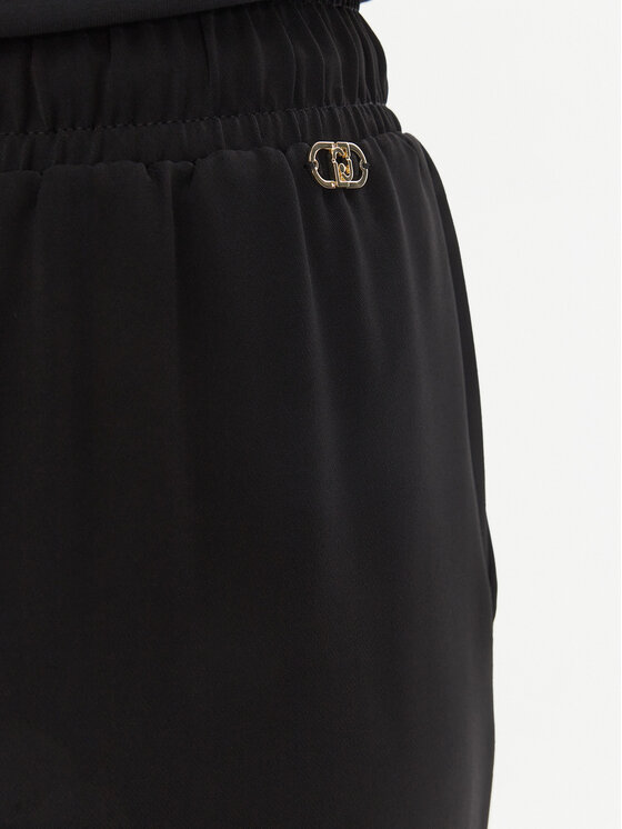 Liu Jo Sport Liu Jo Sport Kalhoty z materiálu TA5138 TS923 Černá Regular Fit