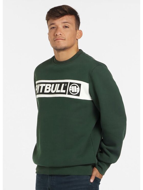 PITBULL PITBULL Bluza Sherwood Zielony Regular Fit