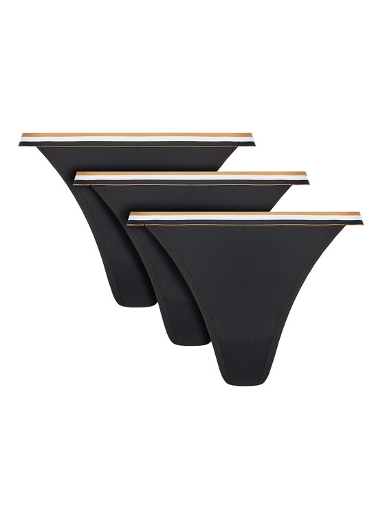BOSS BOSS 3er-Set Stringtangas 50545602 Schwarz
