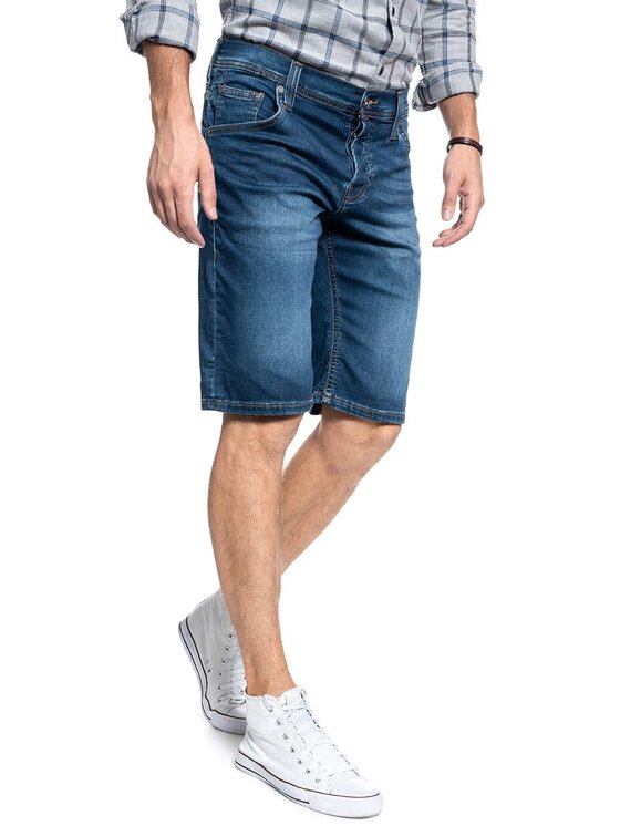 Mustang Mustang Pantaloncini di jeans CHICAGO SHORT Blu Regular Fit