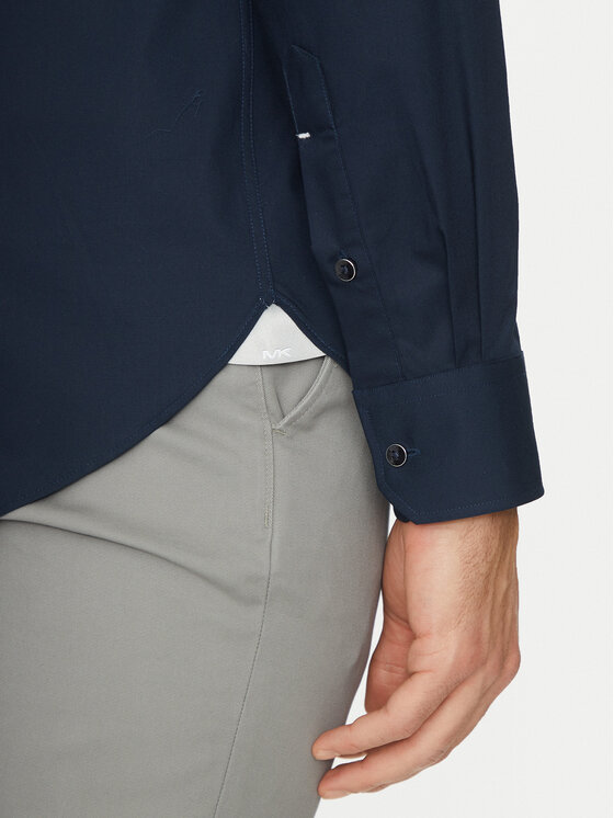 Michael Kors Michael Kors Krekls MK0DS01288 Tumši zils Slim Fit