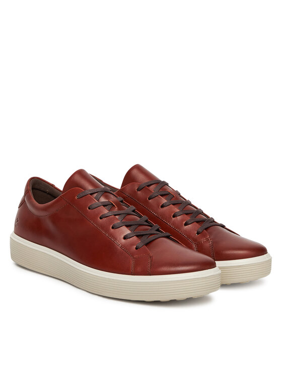 ECCO ECCO Sneakersy Soft 60 M Lace Up Premium 52546401053 Hnědá