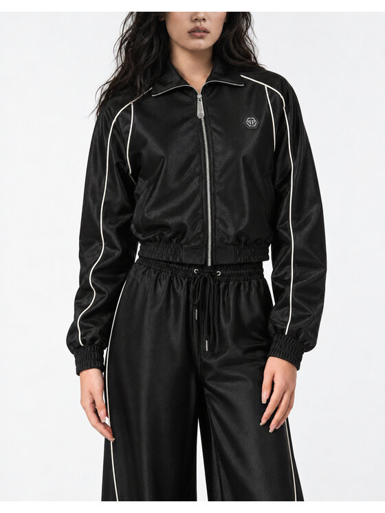 PHILIPP PLEIN PHILIPP PLEIN Kurtka do biegania 31195 Czarny Jogger Fit