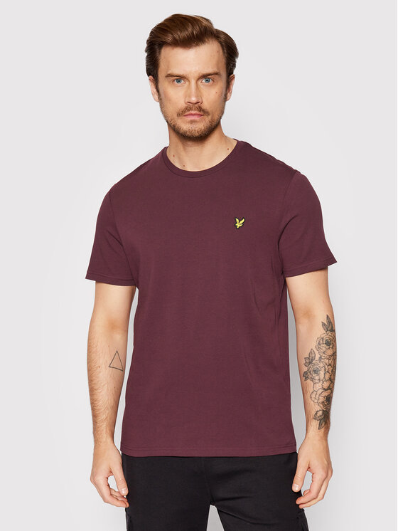 Lyle & Scott Lyle & Scott T-Shirt Plain TS400VOG Μπορντό Regular Fit
