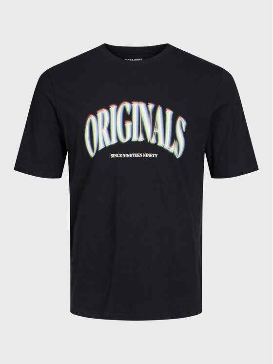 Jack & Jones Jack & Jones T-Shirt Euphori 12232256 Schwarz Standard Fit