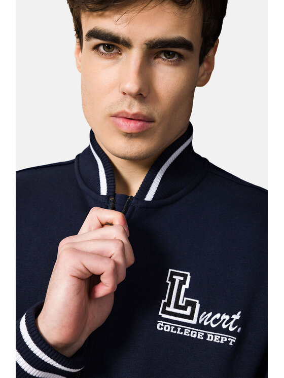 Lancerto Lancerto Bluza Travis BL073222000005 Granatowy Regular Fit
