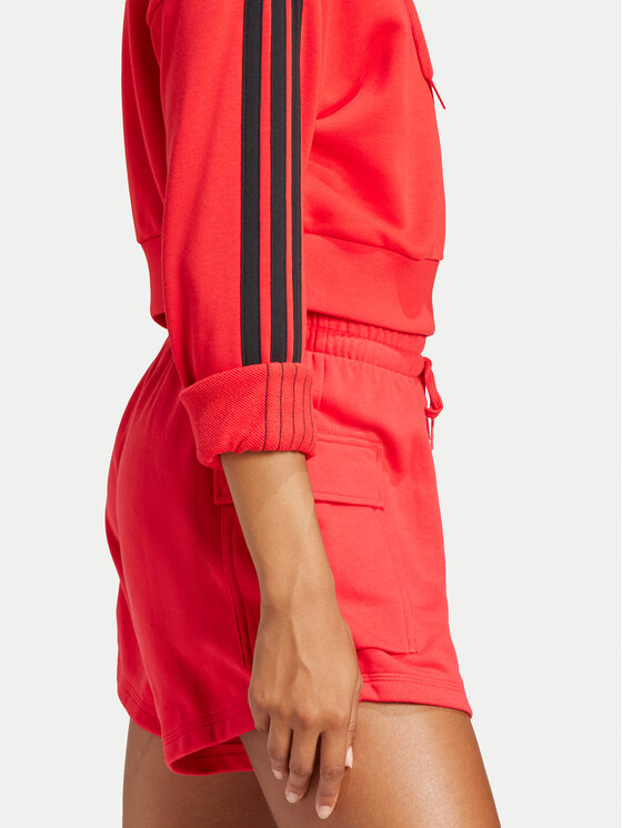 adidas adidas Felpa Essentials 3-Stripes IS6997 Rosso Regular Fit