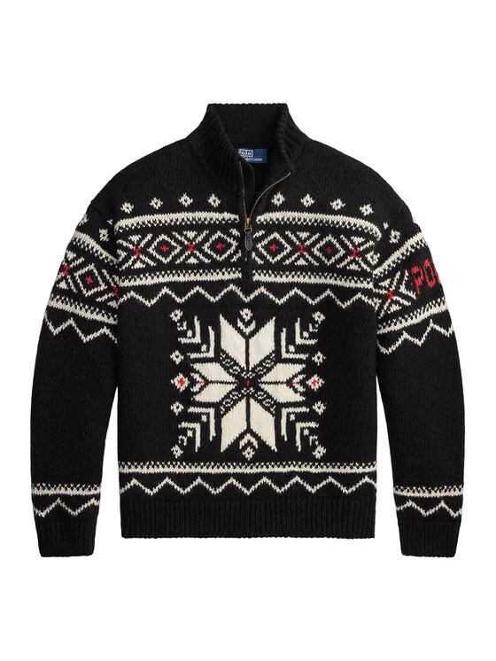 Polo Ralph Lauren Polo Ralph Lauren Пуловер 710B36075001 Черен Regular Fit