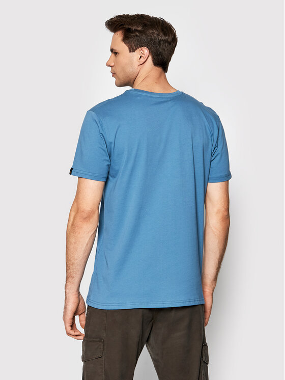 Alpha Industries Alpha Industries T-Shirt Basic Small Logo 188505 Modrá Regular Fit