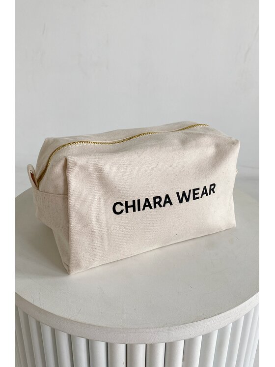 Kosmetyczka Chiara Wear, Beżowa, UNISEX