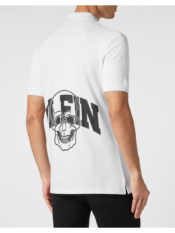 PHILIPP PLEIN PHILIPP PLEIN Polo 19461 Bianco Slim Fit