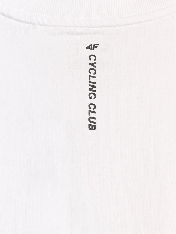4F 4F T-Shirt TTSHM3875 Biały Relaxed Fit