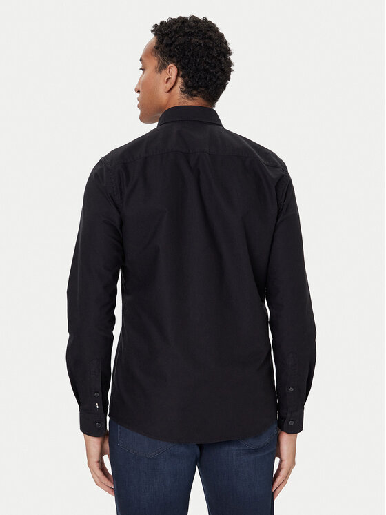 BOSS BOSS Krekls H-Roan 50544917 Melns Slim Fit