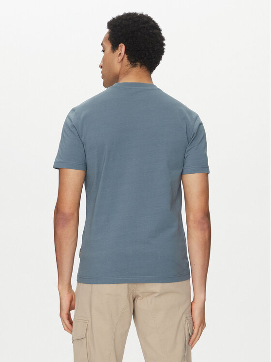 Napapijri Napapijri T-Shirt Iaato NP0A4HFZ Modrá Regular Fit