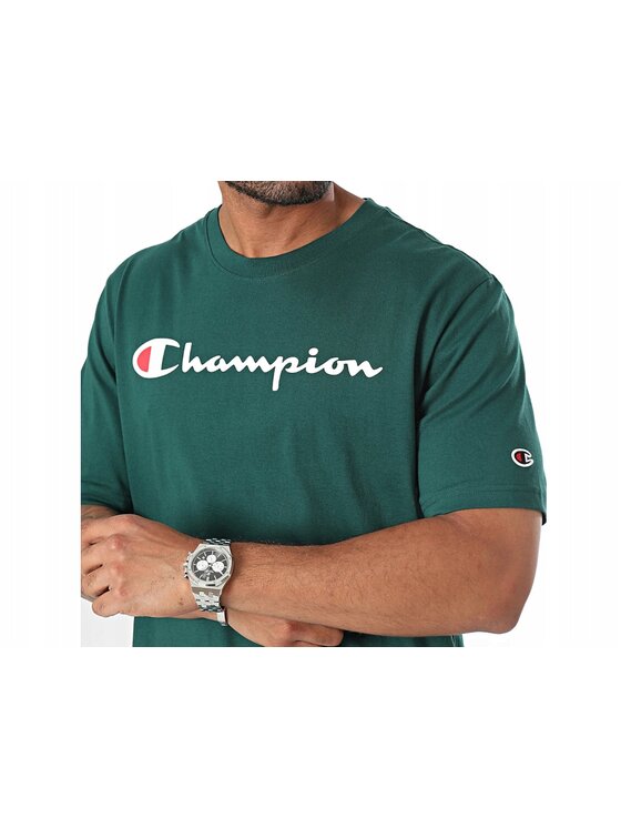 Champion Champion T-Shirt 220256-GS502 Zielony Standard Fit