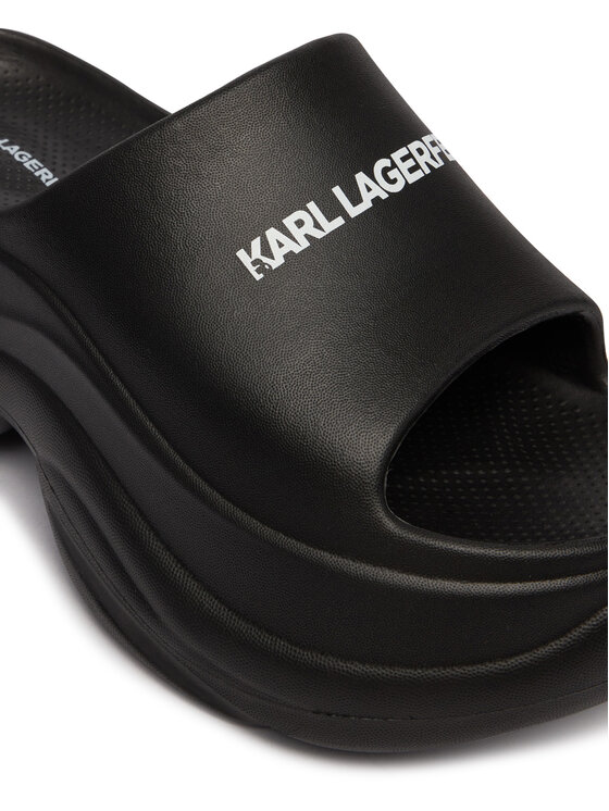 KARL LAGERFELD KARL LAGERFELD Şlapi KL88900A Negru