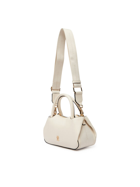 Tommy Hilfiger Tommy Hilfiger Handtasche Th Logotape Mini Satchel AW0AW18743 Weiß