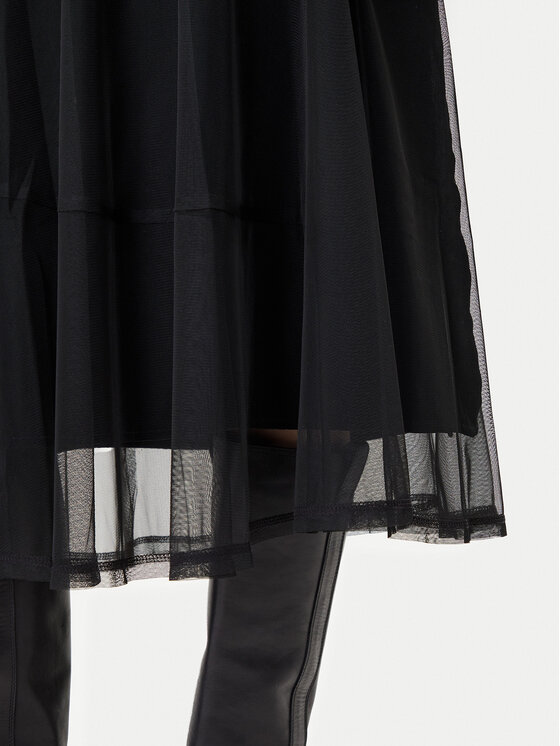 DKNY DKNY Midi szoknya P5GG7CMD Fekete Regular Fit