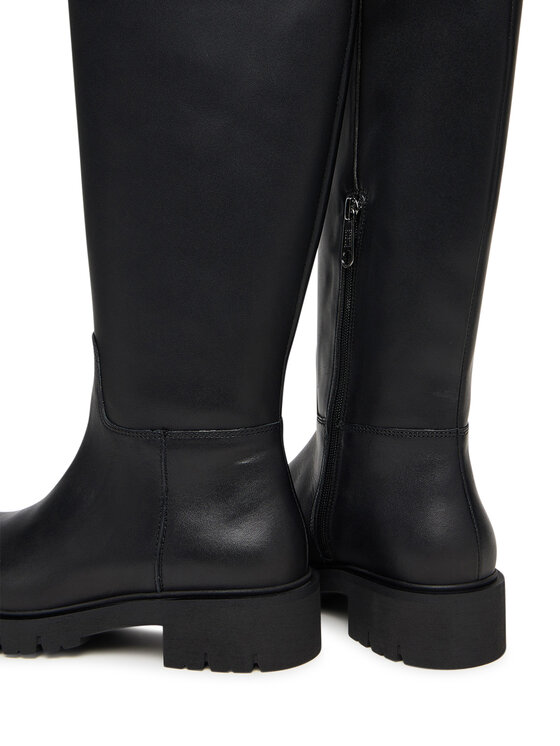 Tommy Jeans Tommy Jeans Stivali Tjw Stretchy Long Shaft Boot EN0EN02828 Nero