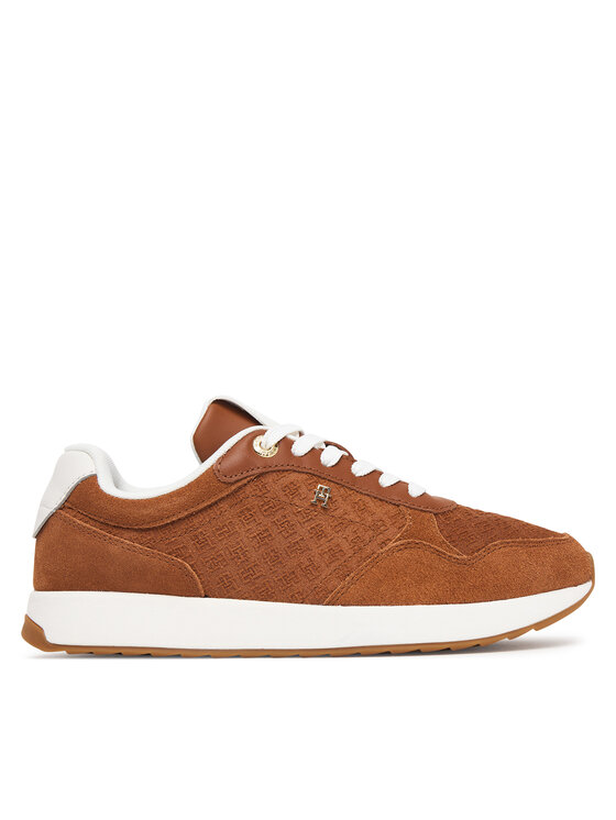 Tommy Hilfiger Sneakers Th Runner Suede Monogram FW0FW09620 Maro