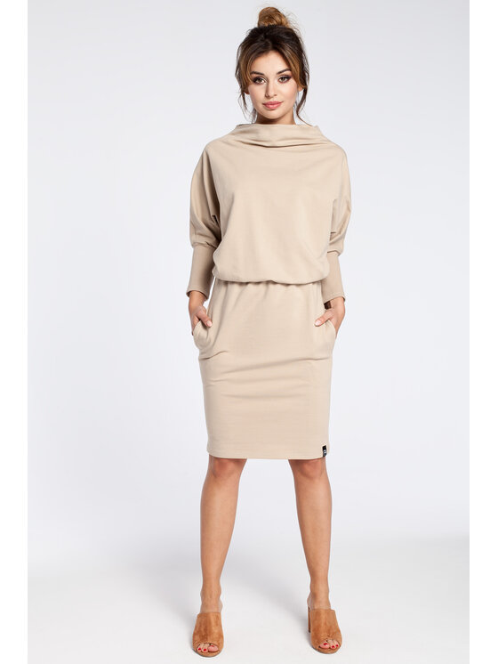 BeWear BeWear Vestito da giorno B032 Beige Baggy Fit