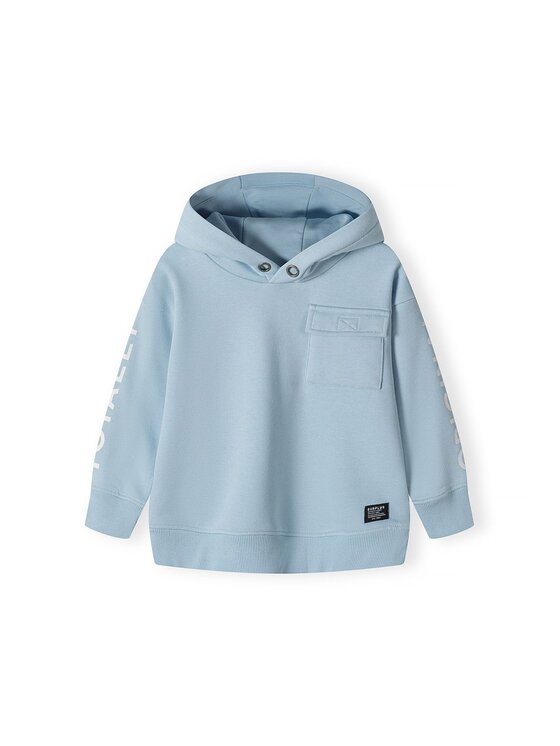 Bluza MINOTI, Rozmiar 158/164, Niebieski, 17FLEECE 90