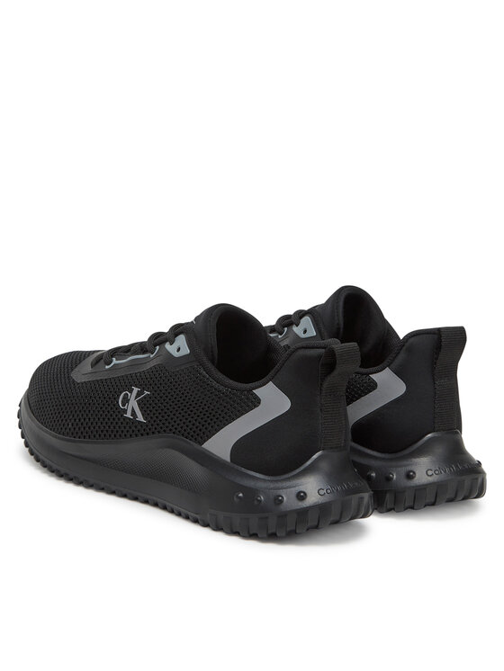 Calvin Klein Jeans Calvin Klein Jeans Sneakersy Eva Runner L-Up Mix Mesh Logo Ck YW0YW01851 Czarny