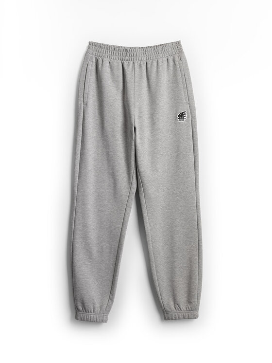 4F 4F Spodnie dresowe IRON MODE Szary jasny Regular Fit