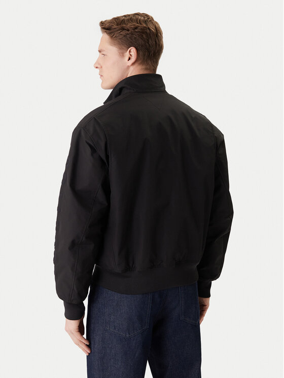 Tommy Hilfiger Tommy Hilfiger Bomberjacke Racing MW0MW42565 Schwarz Regular Fit