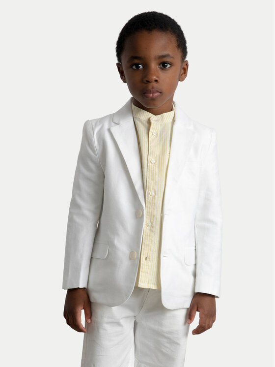 Mayoral Marynarka 3437 Biały Regular Fit