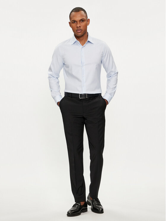 Michael Kors Michael Kors Koszula MD0DS01032 Błękitny Slim Fit